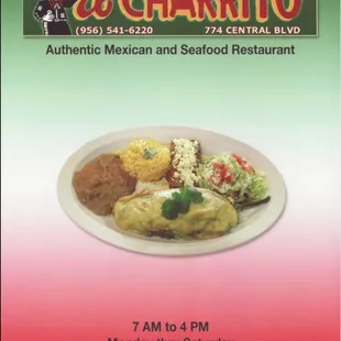 a plate of mexican food