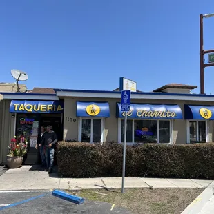 the outside of a taqueria restaurant