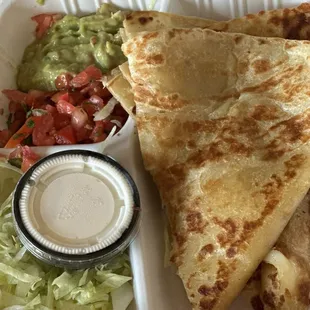 Super Quesadilla with Meat - steak