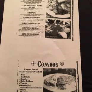 Huge menu