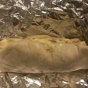 Bacon and egg taco--not huge, but cooked perfectly &amp; stuffed to the gills in a good tortilla.