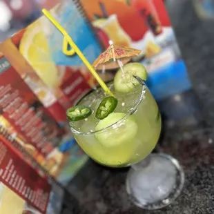 cucumber jalapeño margarita