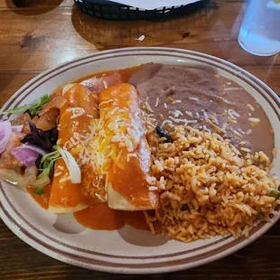 Shredded Chicken Enchiladas