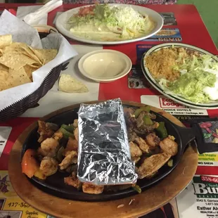 a plate of food on a table