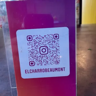 Menu QR Code