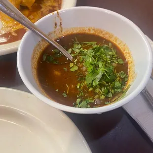 Birria dipping sauce which was SO DELICIOUS!!!