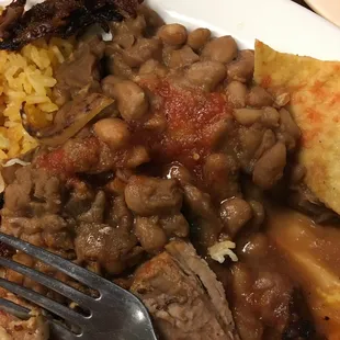 This was supposed to be CHARRO beans. But what I got was freaking 1/2 refried and  COLD!!!