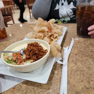 Homemade chicharones