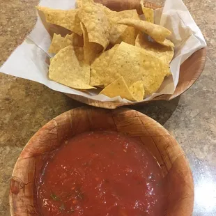Complimentary chips &amp; salsa.