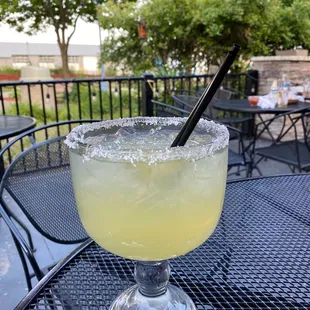 a margarita sitting on a table
