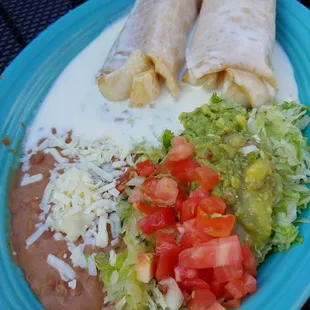 Shredded beef Chimichanga