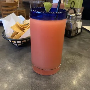 Strawberry frozen margaritas