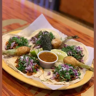a plate of food on a table