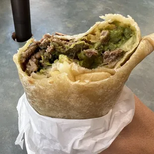 California Burrito with carne