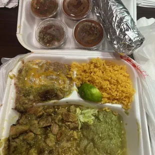 Chile Verde Plate of Deliciousness!!