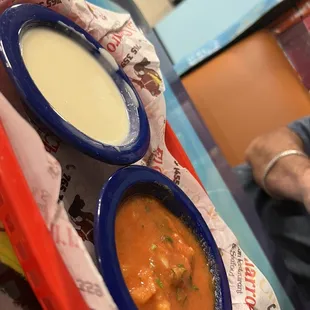 Queso dip was passable; salsa was FIRE - some of the best I've had.