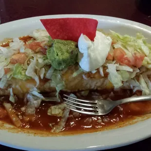 Now this is a super burrito!