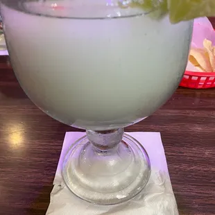 This is the margarita that I didn&apos;t get to finish, that I also didn&apos;t order