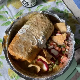 2. Chicken Chimichanga