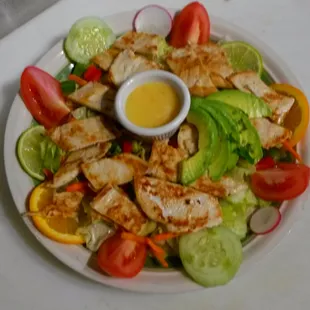 Chicken salad, ensalada de pollo.