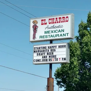 a sign for a mexican restaurant
