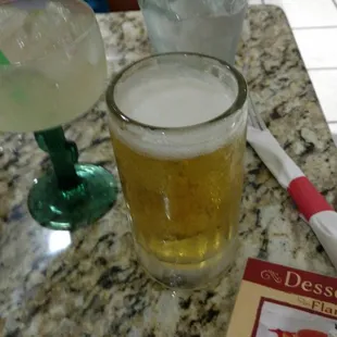 Beer to wash things down really was ice cold!