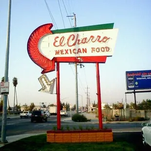 the sign for el charro mexican food