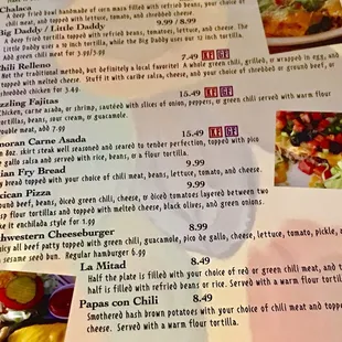 New menu