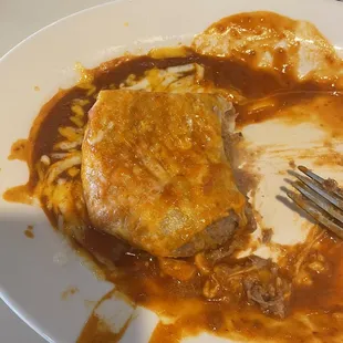 Beef Burrito Enchilada