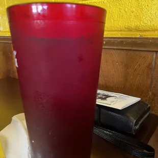 Large glass of sweet tea