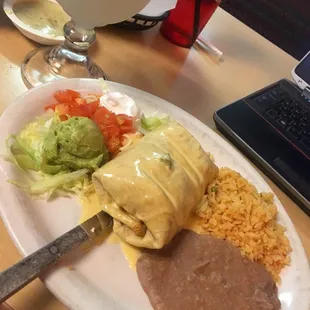 Bout to eat it up!! Chimichanga