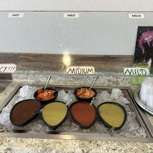 -INCREÍBLE SALSA BAR ‼EVERY SALSAS REALLY REALLY GOOD‼If you are looking for something delicious, these are the best options for you.