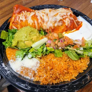 Chicken Burrito Enchilada Style Meal