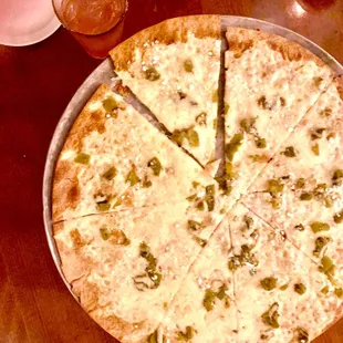 Cheese crisp with chili