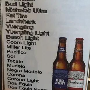 Beer list