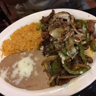 This was the special for the evening. My husband forgets the name ... Ranchero something. Came with tortillas. Two thumbs up.