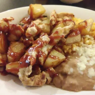 Lunch chicken tropical