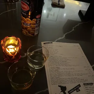 Glass of prensal giro and rioja