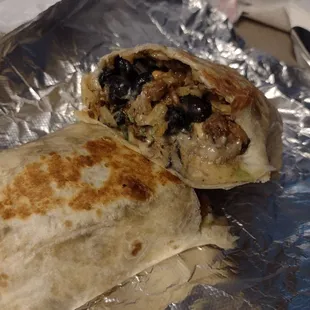Cali burrito. It's large and packed full of goodness!!