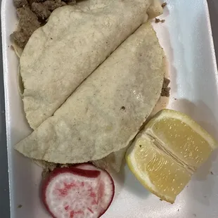 Two asada tacos