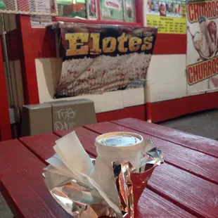 a cup of coffee on a table