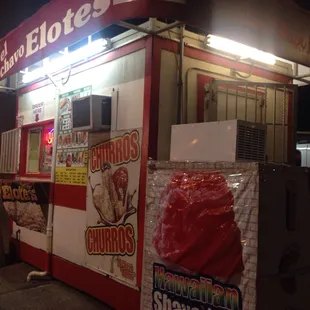 a mexican food stand
