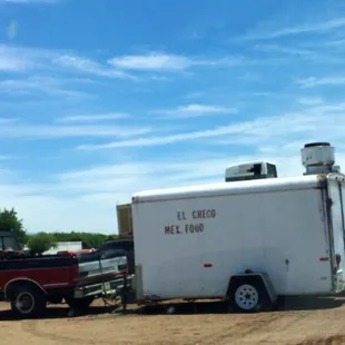 a truck and a trailer