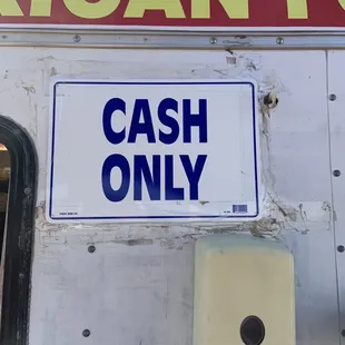 Cash only folks.