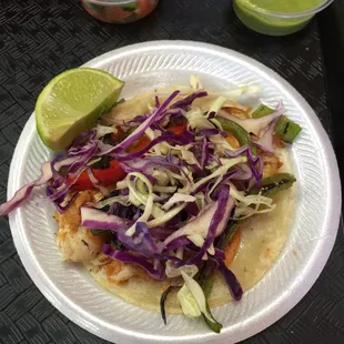 Grilled Fish Taco Plate