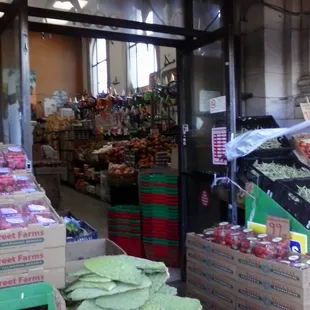 a fruit and vegetable market