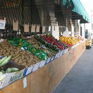 a fruit and vegetable stand