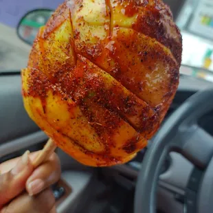 Melon on a stick. It was delicious