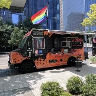 a colorful food truck