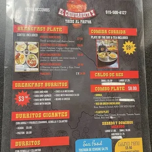 pizza, menu